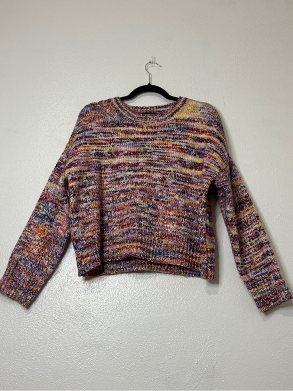 Sweet & Sinful Multicolor Marled Crewneck Sweater. Sz L.